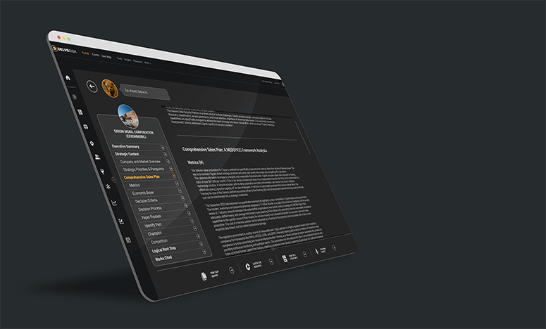 Web browser showing off the Event Planner from the Delve Risk Portal.