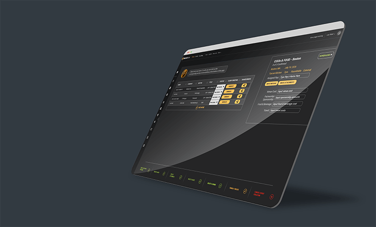 Web browser showing off the audience portion where you can download the sponsor success packs in the Field Marketing Enablement™ module. 